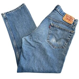 Vintage Levis 505 Regular Fit Straight Leg Jeans Mens 33 x 30 Stonewash 2004 Y2K